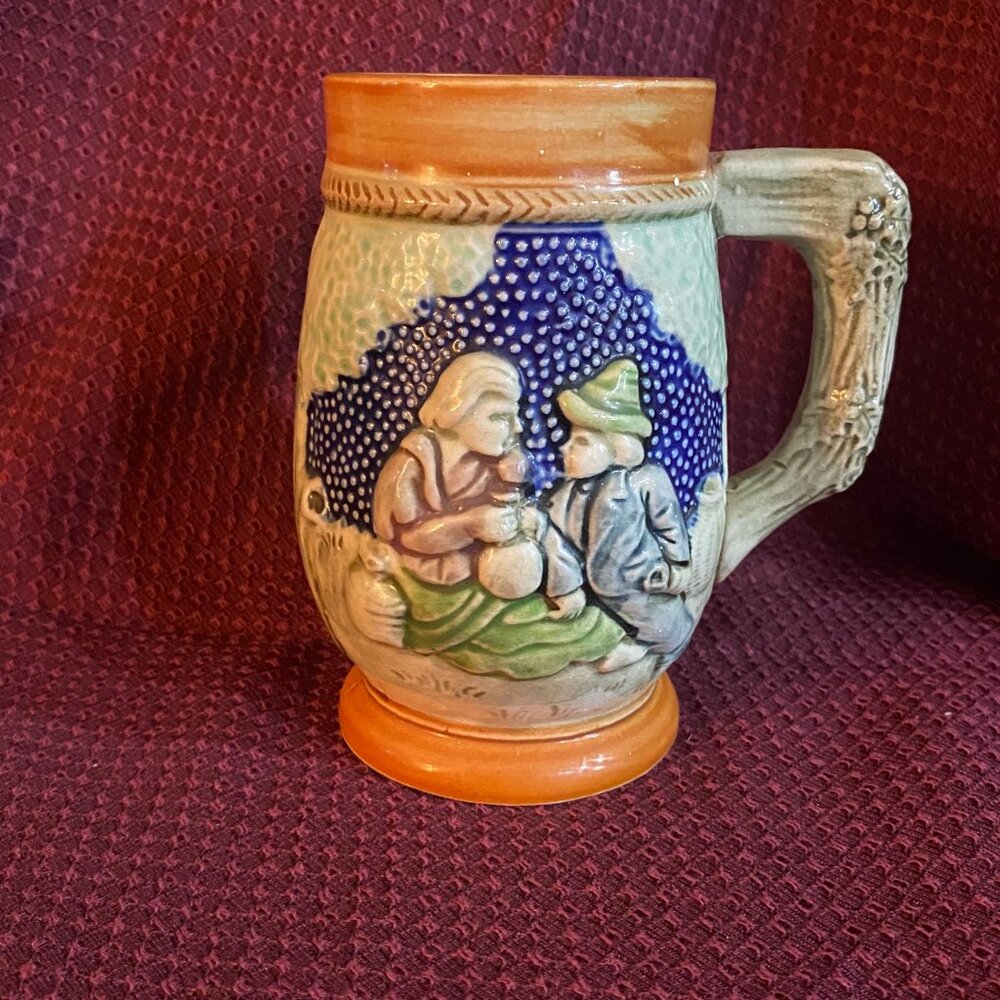 vintage ceramic beer stein